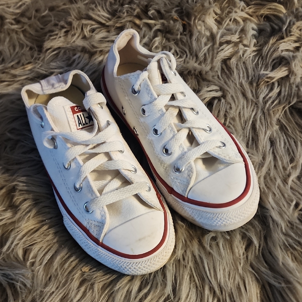 Converse Kids White Low-Top Sneakers
